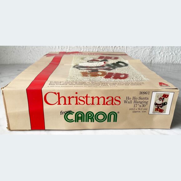 Ho Ho Santa Vintage Christmas Latch Hook Kit Caron Open-Complete With Latch Hook - Picture 6 of 7